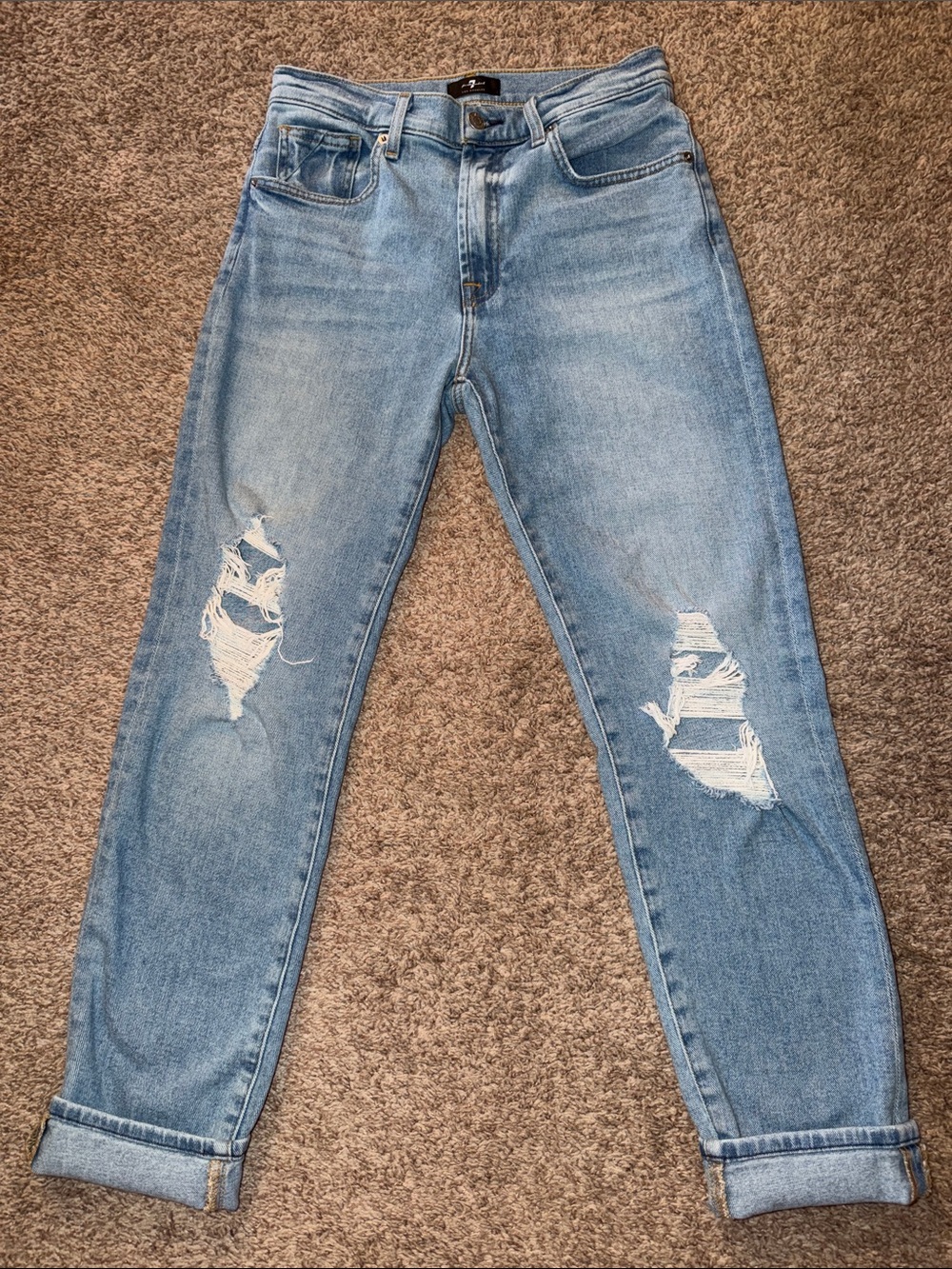 7 For All Mankind Peggi Straight leg jeans size 28
